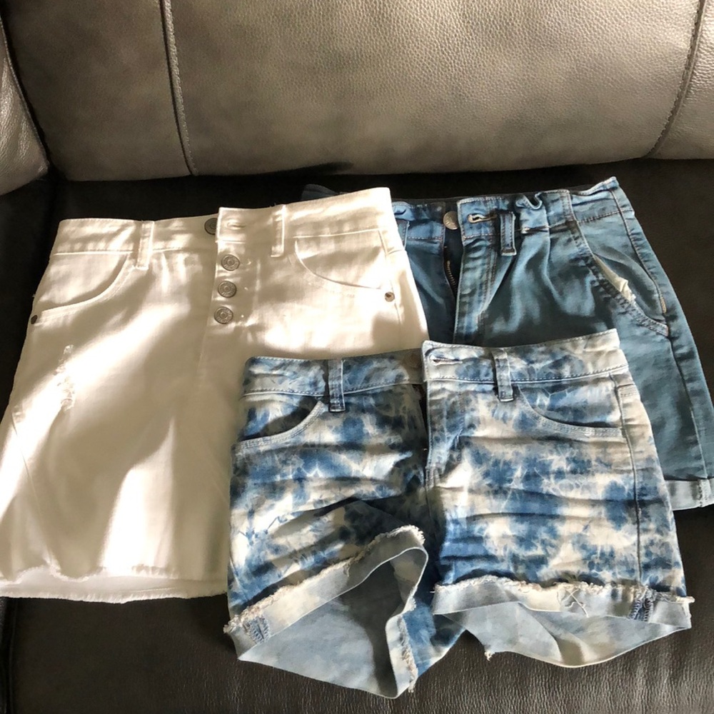 Justice shorts and SO shorts size 12